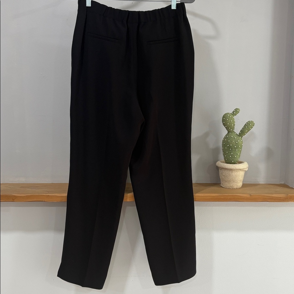 J. Crew Black Classic High Rise Straight Leg Easy Pants, Size 12T - Picture 6 of 12